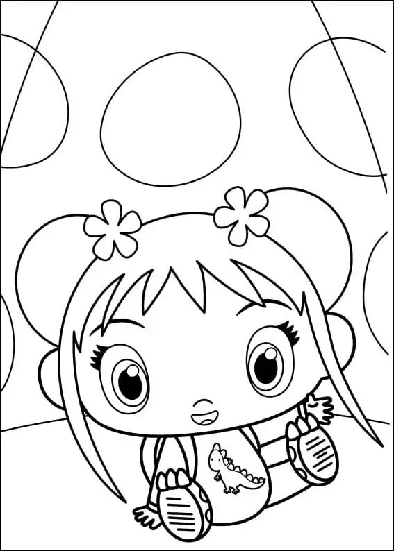 Happy Kai-Lan Coloring Page - Free Printable Coloring Pages for Kids