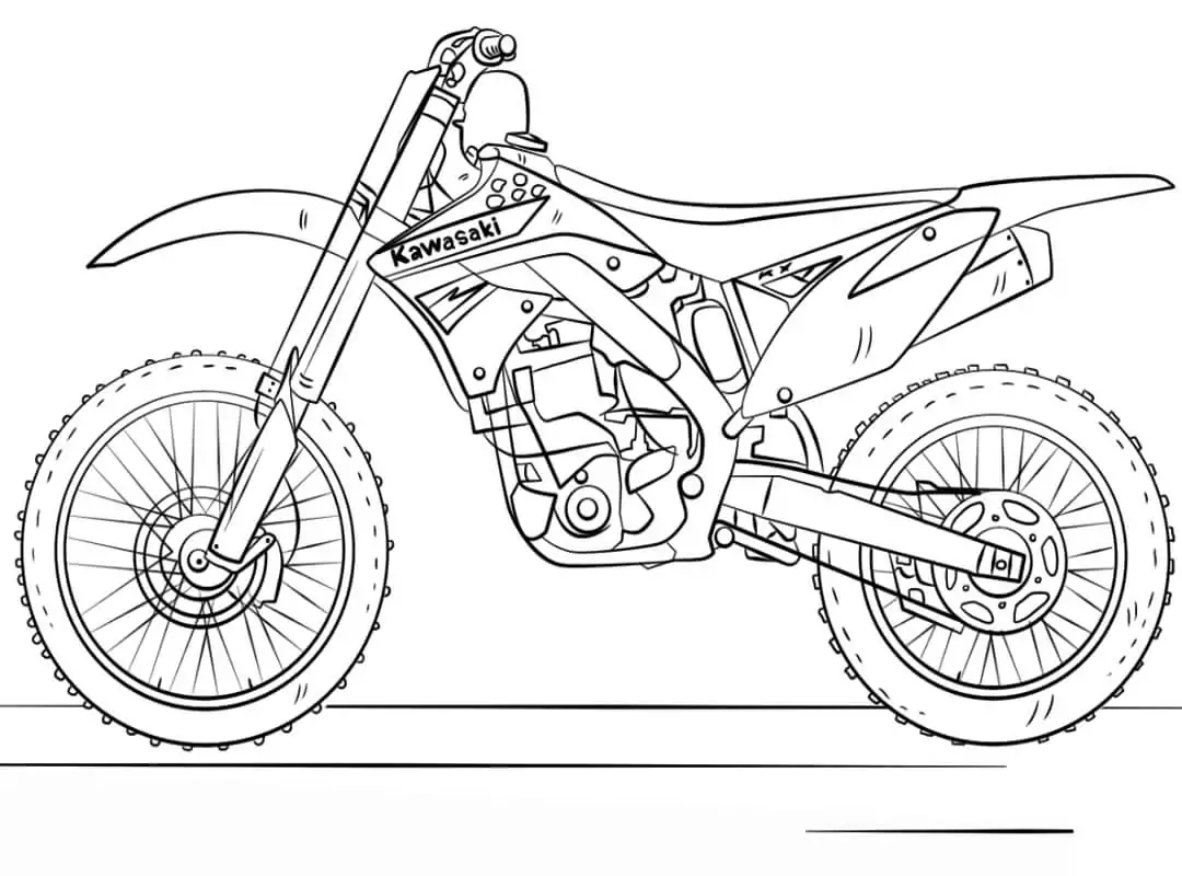 Kawasaki Motocross-Motorrad