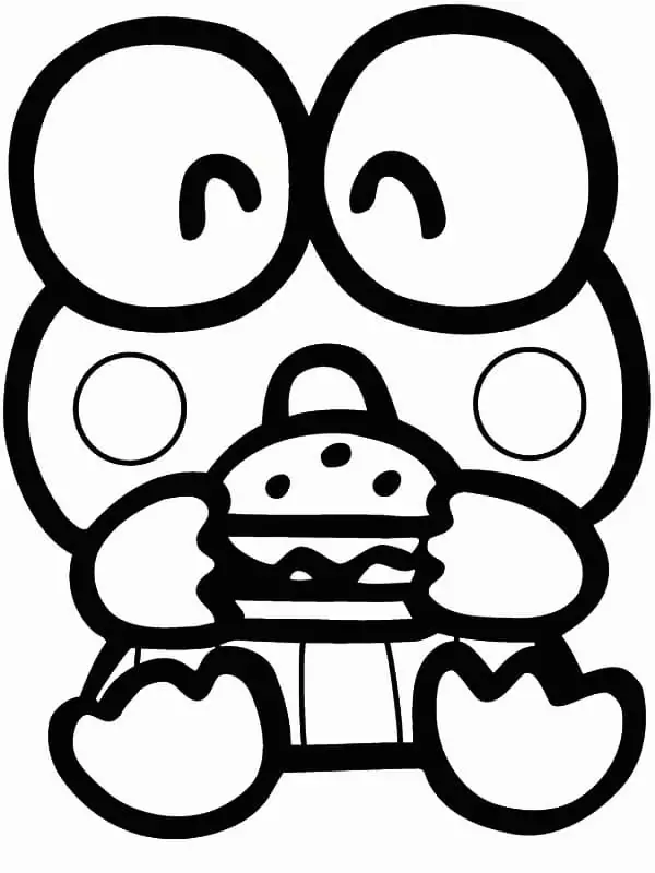 Keroppi Coloring Page