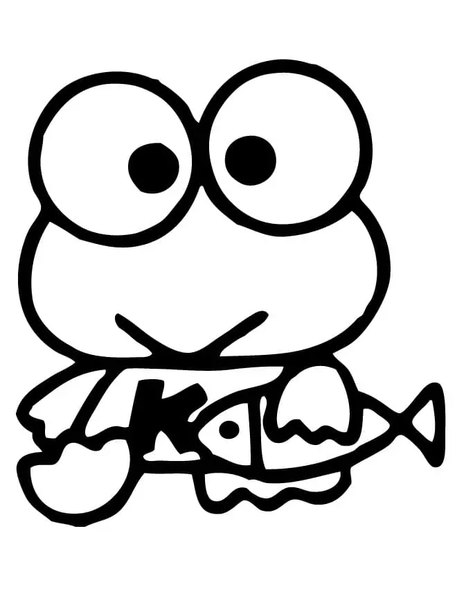 Keroppi with a Fish