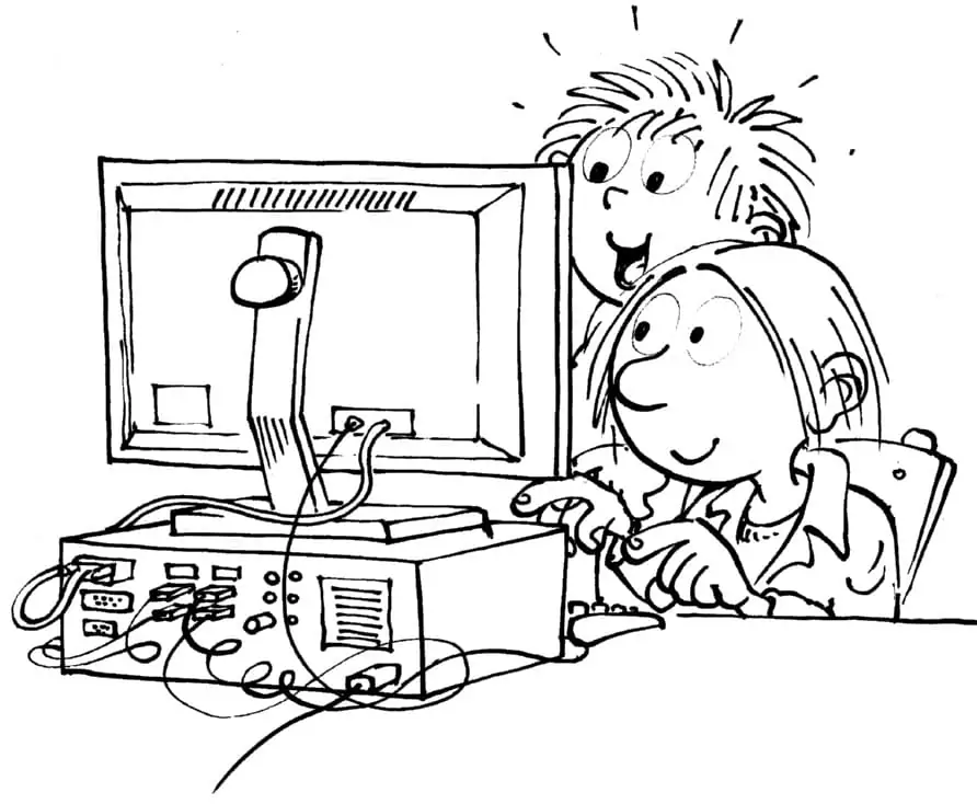 Kids with Computer