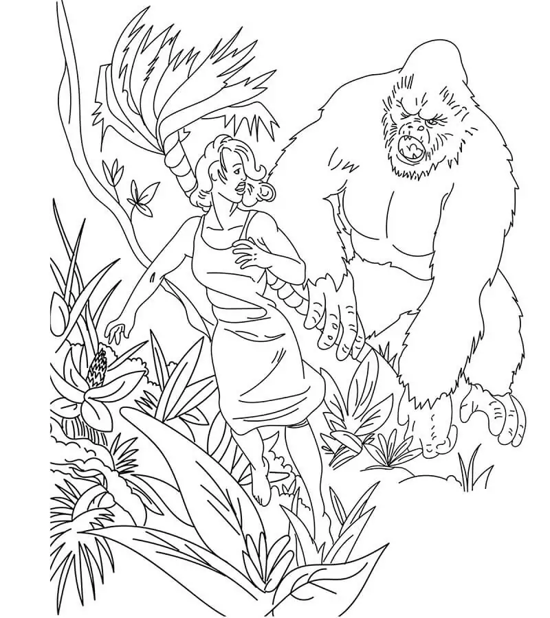 King Kong and Woman