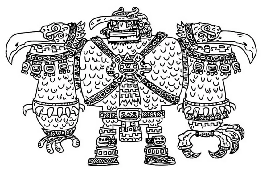 King Teca from Maya and the Three