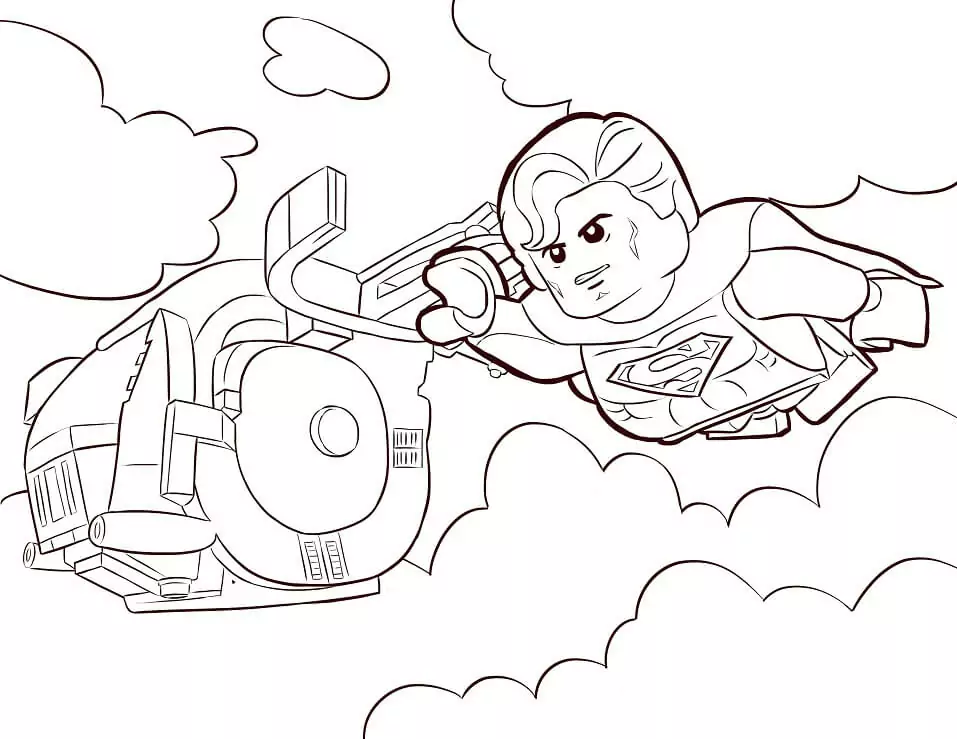 Lego Superman Flying