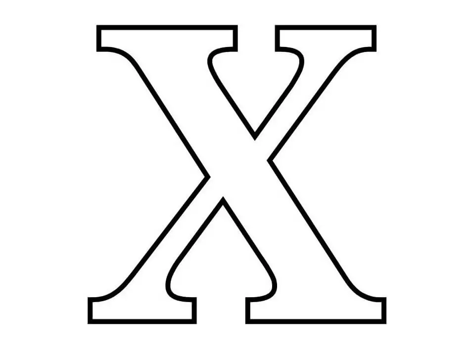 Letter X 1