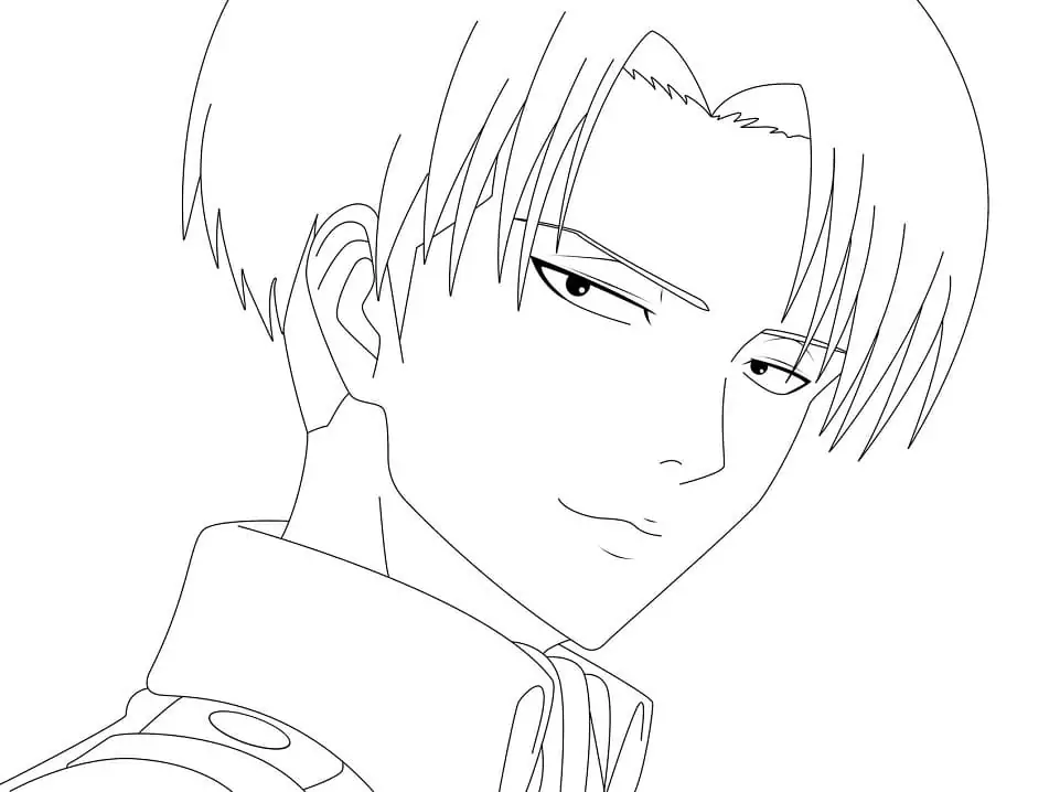 Levi Attack on Titan Coloring Page - Free Printable Coloring Pages for Kids