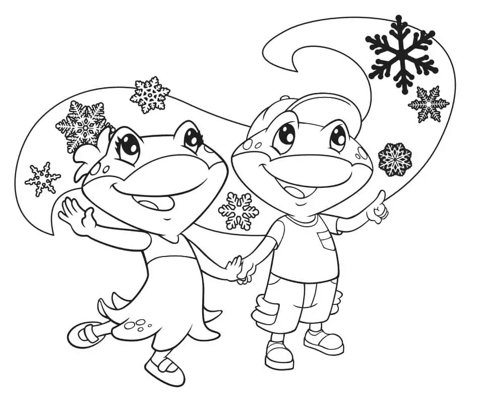 Lily and Tad from Leapfrog