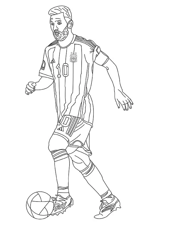 Lionel Messi - Coloring Pages