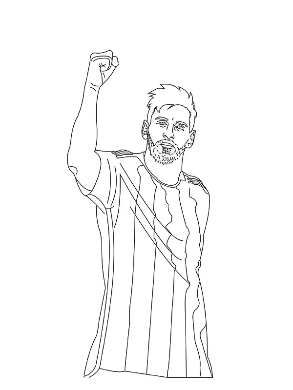 Lionel Messi - Coloring Pages