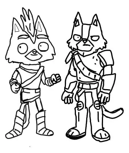 Little Cato and Avocato from Final Space