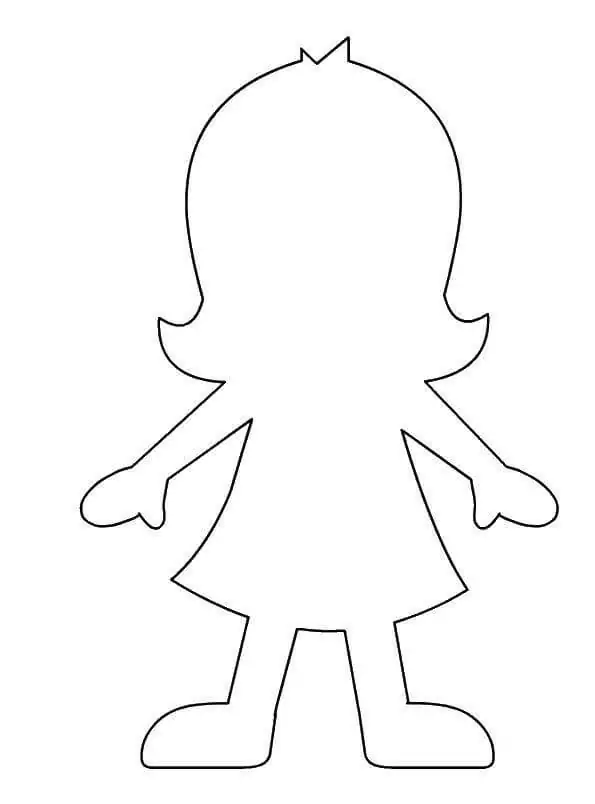 Little Girl Person Outline
