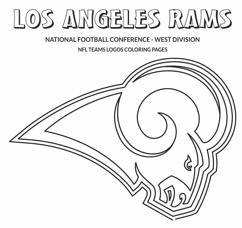 Printable Los Angeles Rams Coloring Page - Free Printable Coloring ...