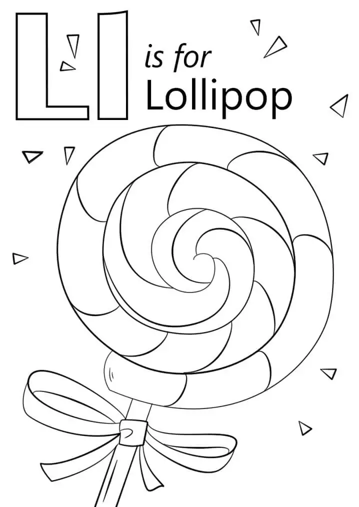 Lollipop Letter L