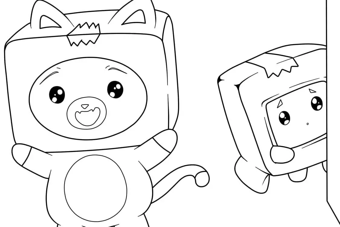 Cute Lankybox Coloring Pages