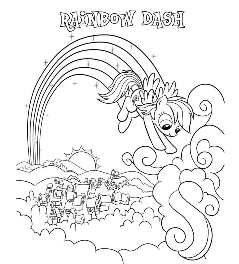 Magical Rainbow Dash