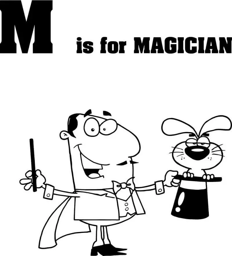 Magician Letter M