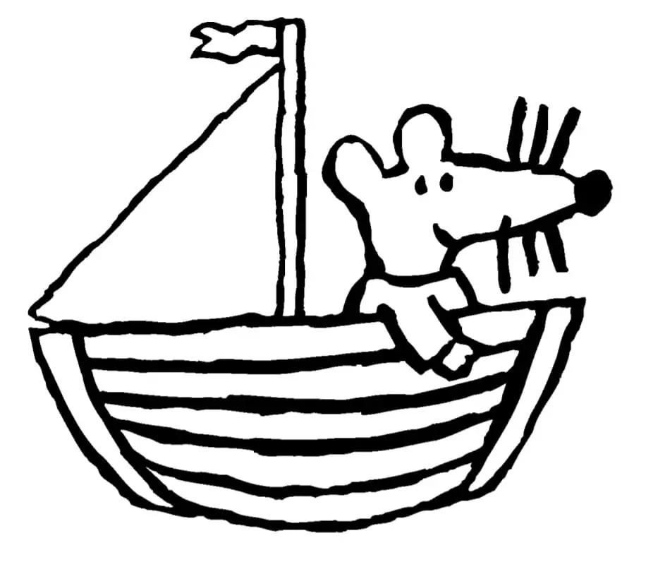 Maisy on Boat
