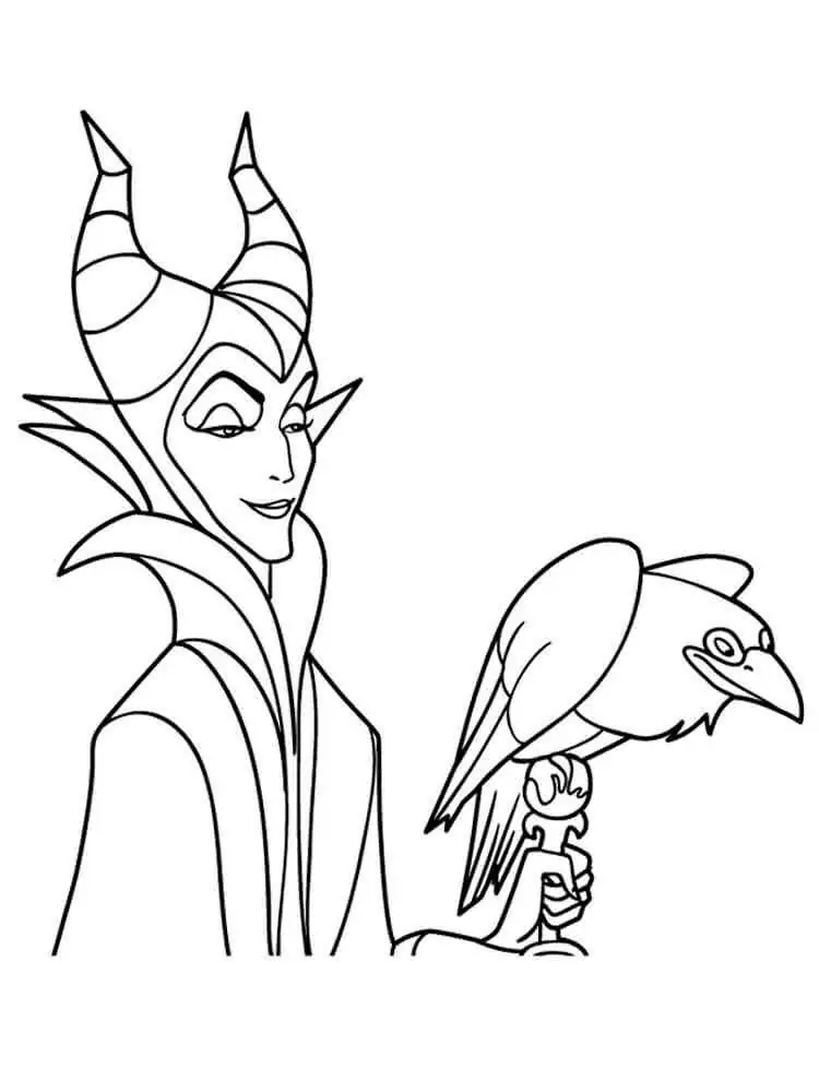 Maleficent with Crow
