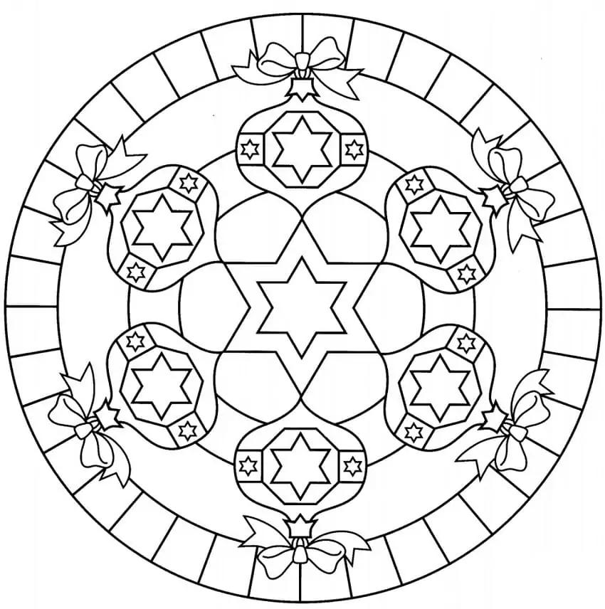 Mandala with Hexagrams