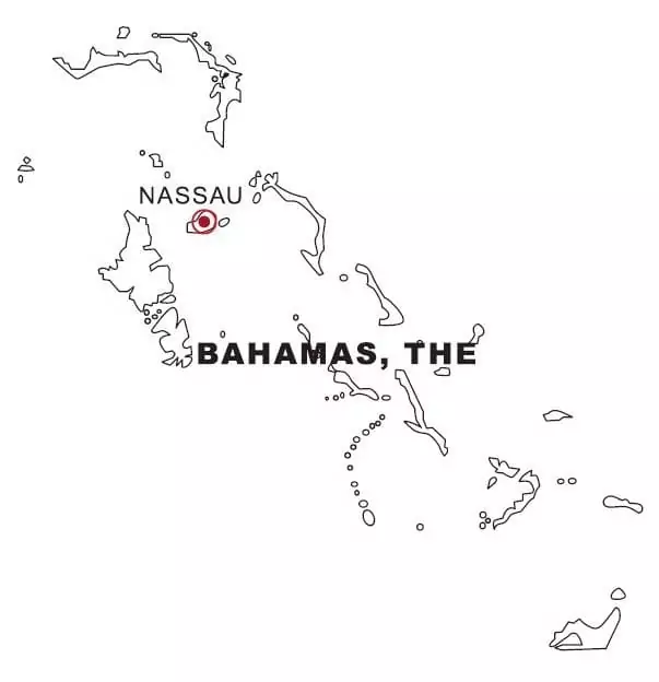 Map of Bahamas