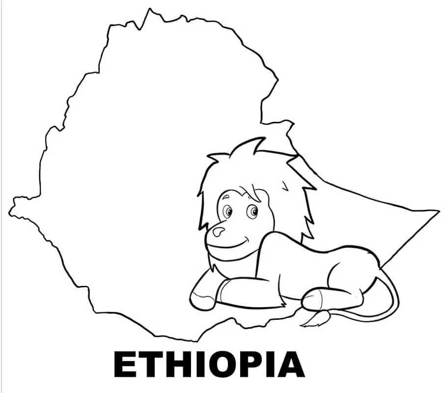 Karte von Äthiopien