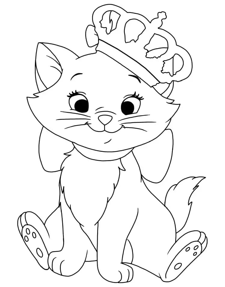 Marie Cat with Crown