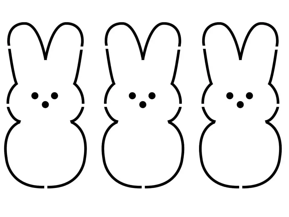 Marshmallow Peeps Rabbits
