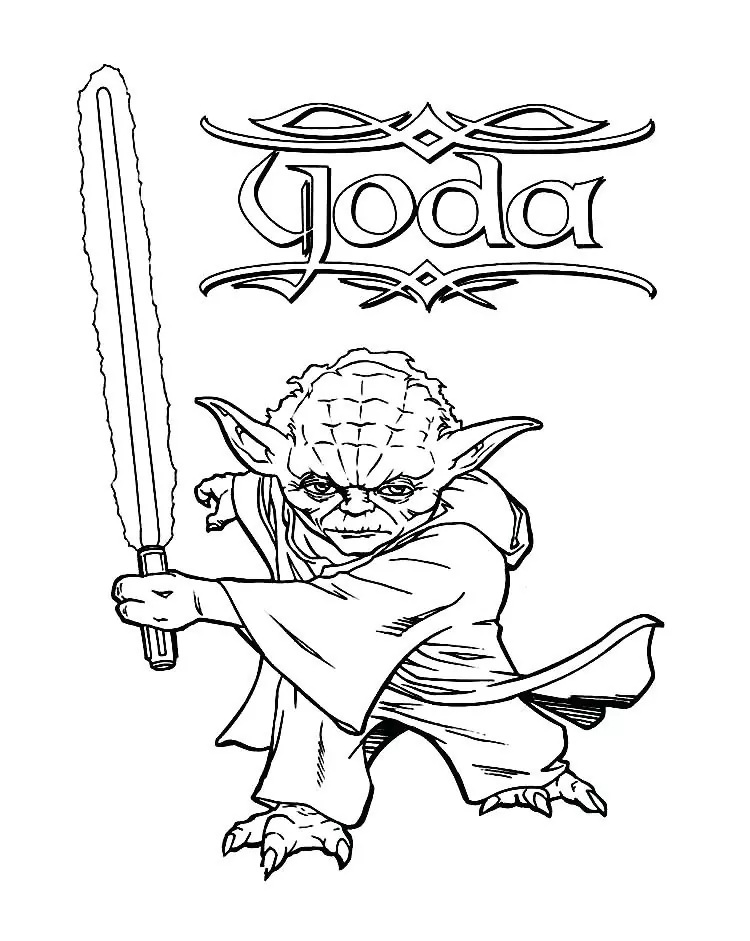 Master Yoda with Lightsaber