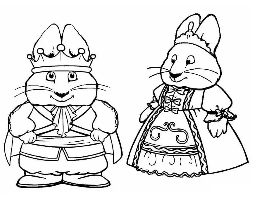 Max and Ruby with Royal Clothes