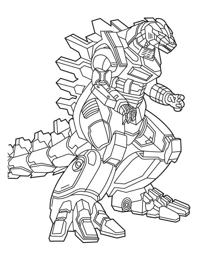Mechagodzilla Coloring Page Free Printable Coloring Pages For Kids