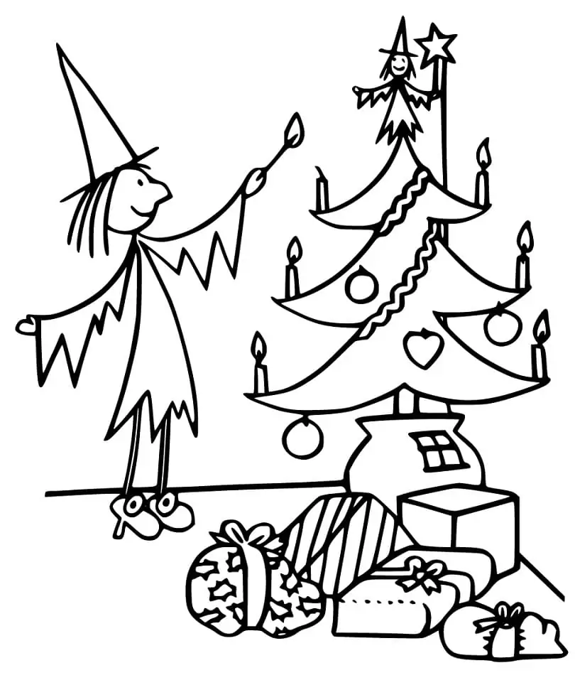 Meg and Christmas Tree