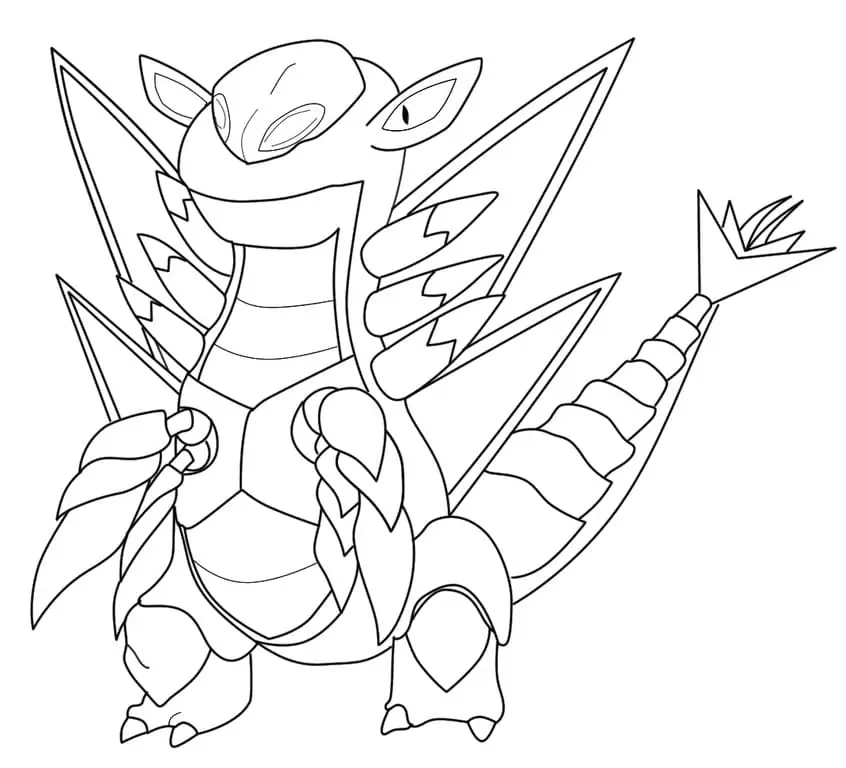 coloring pages armaldo pokemon