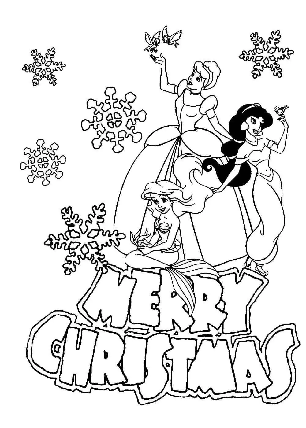 Merry Christmas with Disney Princesses