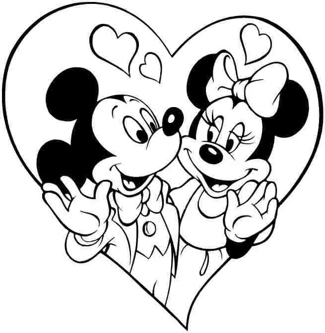 Micky Maus Disney Valentinstag