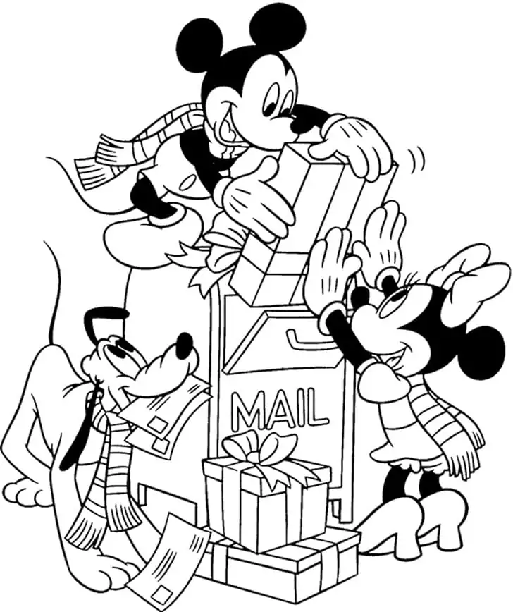 Mickey Mouse with Gifts