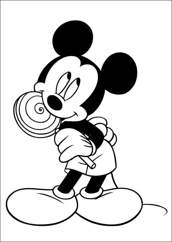 Mickey Mouse with Lollipop