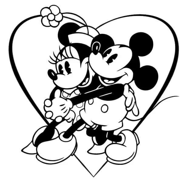 Mickey und Minnie Disney Valentinstag