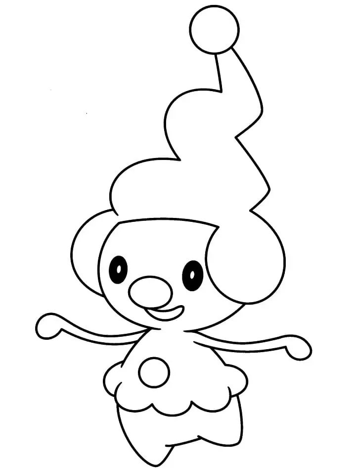 coloring pages mime jr pokemon