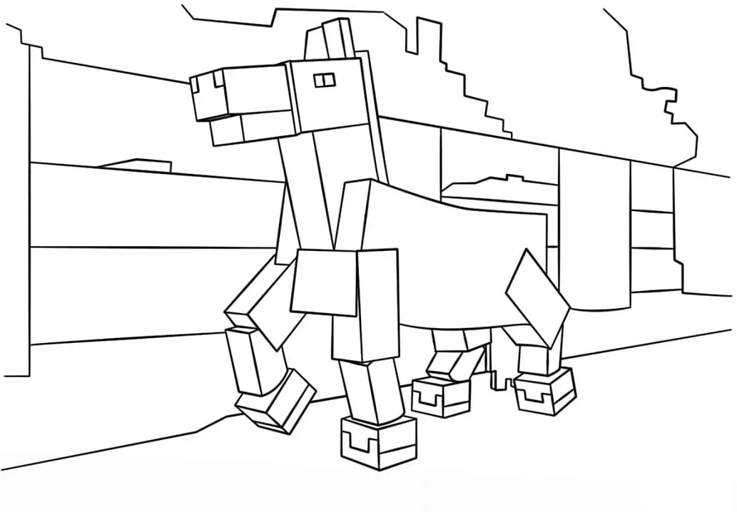 Minecraft-Pferd