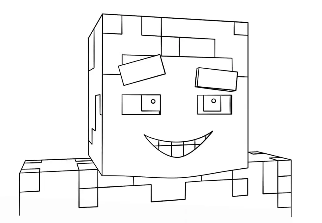 Minecraft Lächelnder Steve