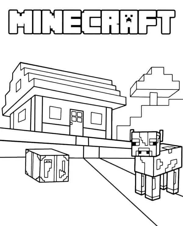 Minecraft zum Ausmalen