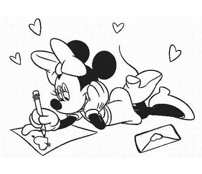 Minnie Maus Valentinstag