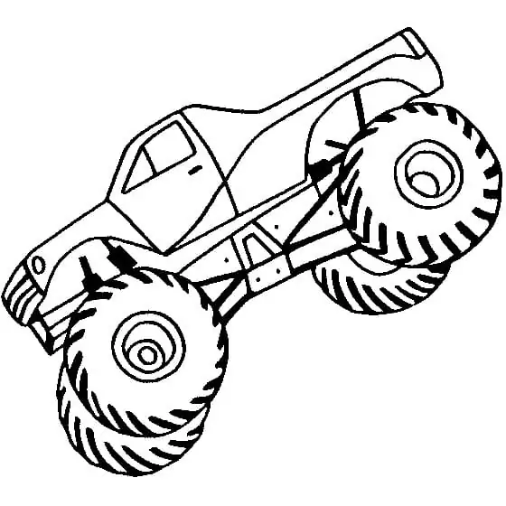 Monster Truck 10 Coloring Page - Free Printable Coloring Pages for Kids
