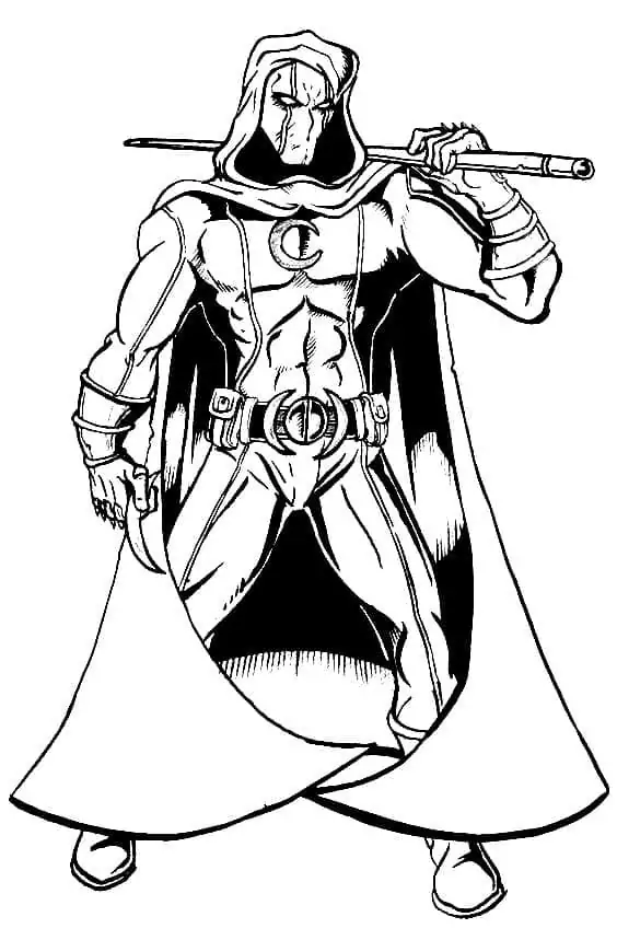 Moon Knight to Color - Coloring Pages