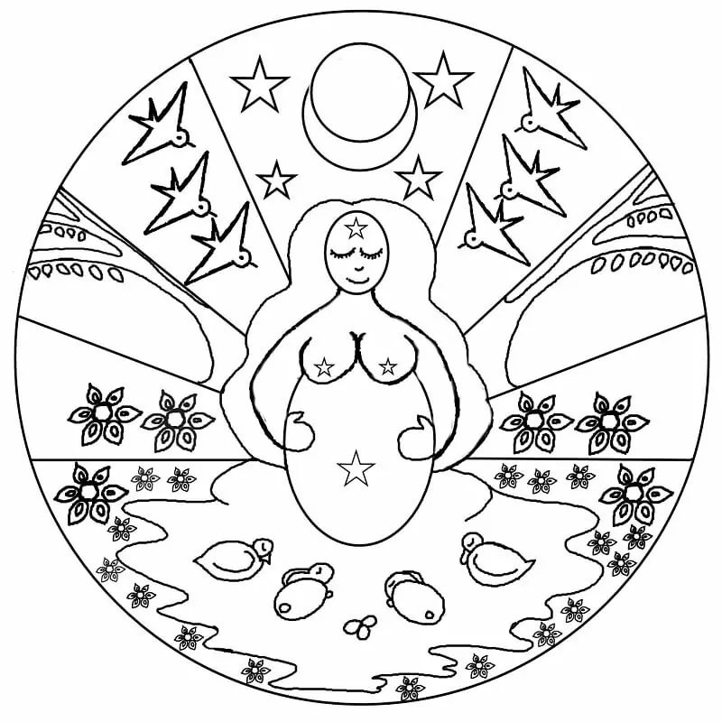 Mother Goddess Spring Mandala