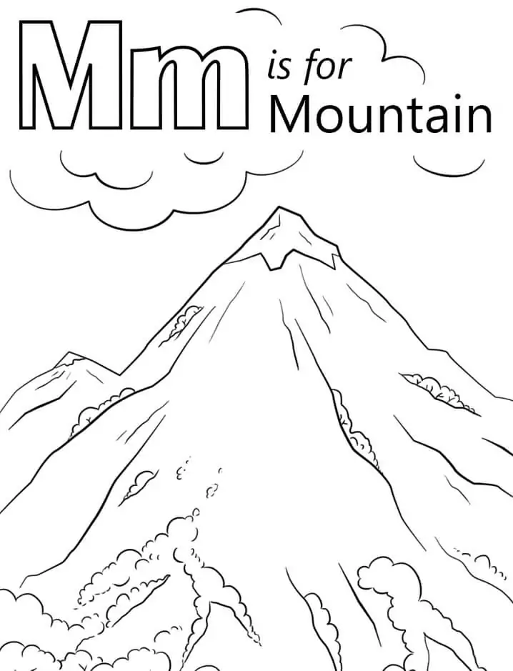 Mountain Letter M