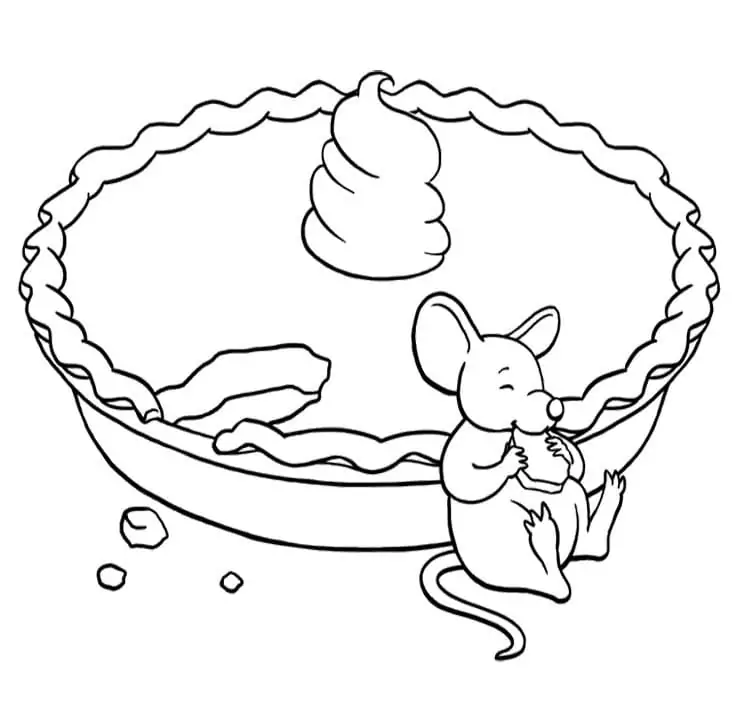 Mouse Eating Pie