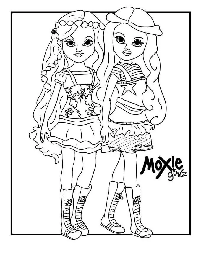 Amazing Moxie Girlz Coloring Page - Free Printable Coloring Pages for Kids