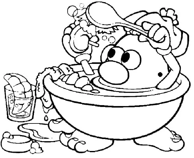 Mrs. with Mr. Potato Head Coloring Page - Free Printable Coloring Pages ...