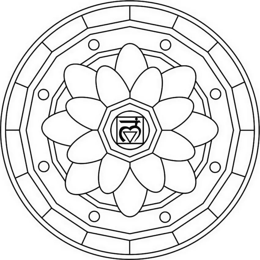 Muladhara Symbol Mandala